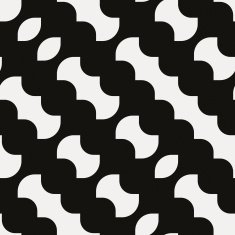 Seamless modern geometric design on white paper N16