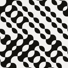 Seamless modern geometric design on white paper N17