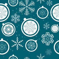 Happy New Year and Marry Christmas Seamless Pattern Background