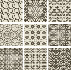 Set of 9 seamless patterns N6