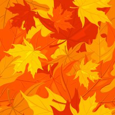 Seamless maple leaf pattern