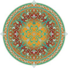 Arabic floral pattern motif