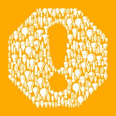 Error Icon on Vector Lightbulb Pattern Background