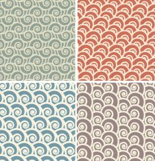 Vintage seamless patterns N7