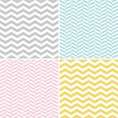 Set of Seamless Zigzag (Chevron) Patterns