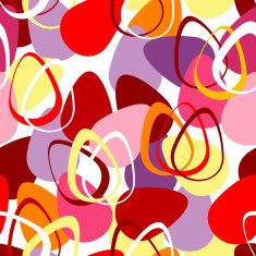 Seamless ornament with Easter eggs