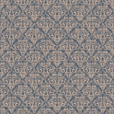 Vector seamless baroque damask luxury background N5