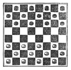 Draughts (antique engraving)