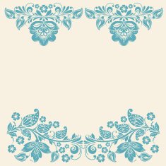Russian ornaments art frames