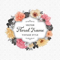 floral frame N93