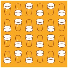 Beer wallpaper pints of lager party pattern illustration