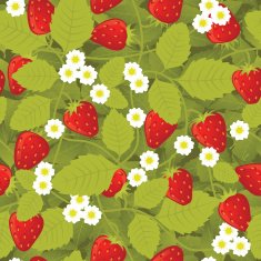 Strawberry seamless pattern N7