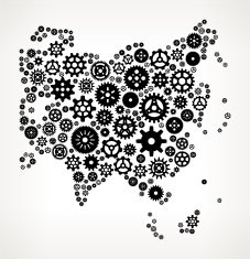 Asia Gears and Pinions Pattern