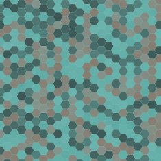 Mineral Hexagon Pattern Square