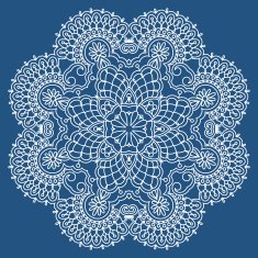 Vector round ornament N4