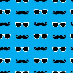 Sunglasses&moustache pattern