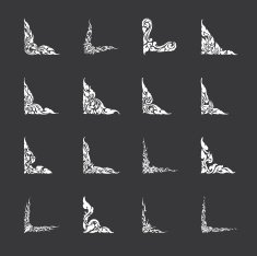 Thai Design Motifs Set 2 - White Series