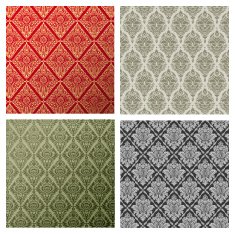 set of decor floral background N2
