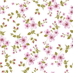 Cherry blossom seamless pattern N3