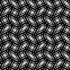 Stripes geometric seamless pattern black and white vector
