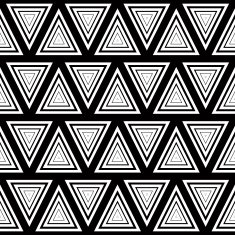 Seamless geometric black and white stripes background simple N2