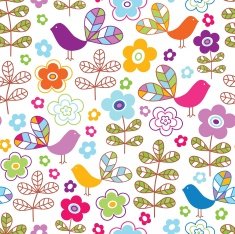 Birds of Paradise Seamless Pattern