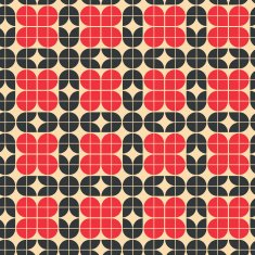 Geometric tiles seamless pattern N4
