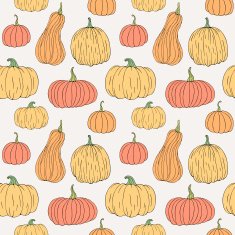 Pumpkin seamless pattern N2