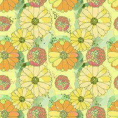 Seamless vector floral texture