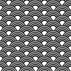abstract black and white curve pattern background N3