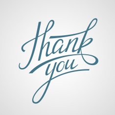 Lettering Thank you Vector illustration