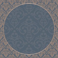 Vector seamless baroque damask luxury background N6