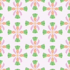 Stencil Style Scottish Thistle Seamless Pattern