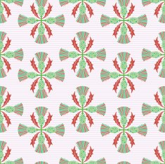 Stencil Style Scottish Thistle Seamless Pattern N5