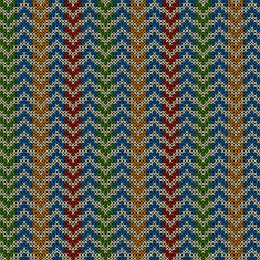 Seamless pattern with knitted motif