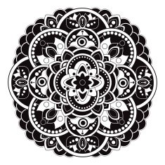 Vector mandala rosette