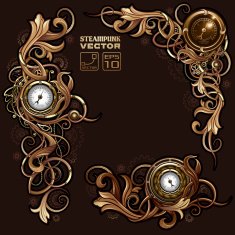 Victorian Steampunk florals