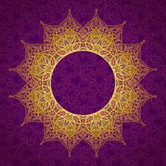 Filigree vector frame in Eastern style N11