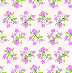 Seamless Floral Background Design N3