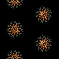 Lace floral colorful ethnic ornament pattern
