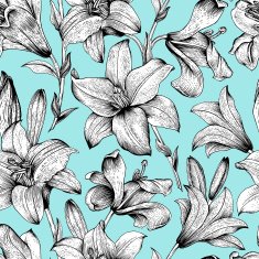 Seamless vector floral pattern N30