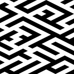 Labyrinth Seamless Background Pattern