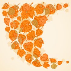 Bright autumn concept background