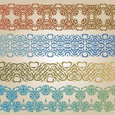 Arabian Seamless Frames Set