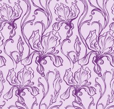 Irises Floral Seamless