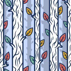Seamless patterns with trees