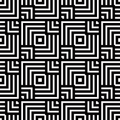 Seamless black and white geometric pattern simple vector stripe