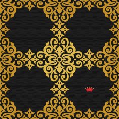 Vector seamless pattern in Victorian style N18