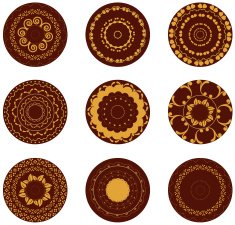 golden henna design N2