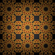 Retro modern Islamic tile